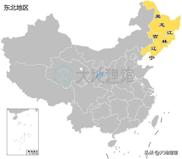 中国六大区域划分图-中国区域地图划分图  第5张