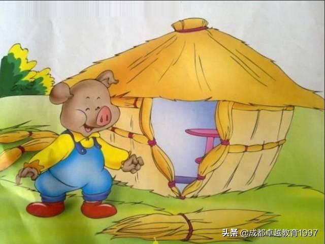 三只小猪盖房子的故事文字版-儿童故事三只小猪盖房子的故事  第2张